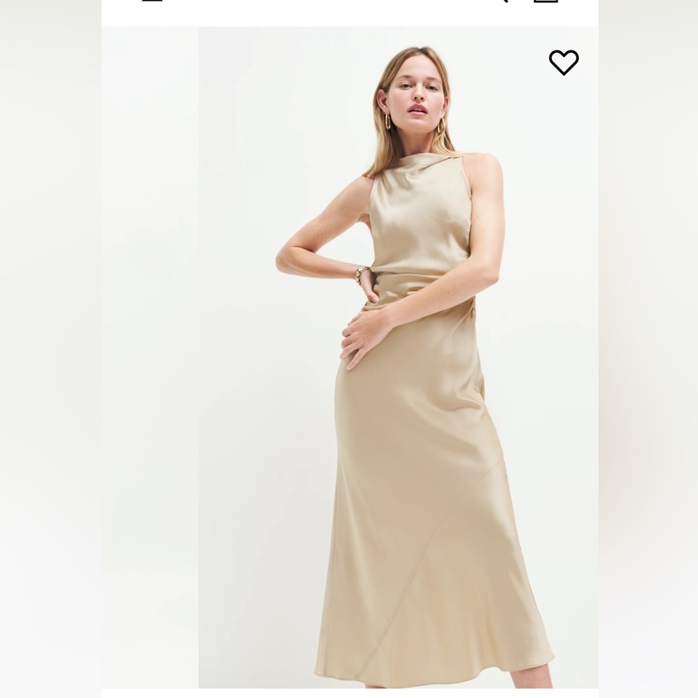 Reformation casette silk dress